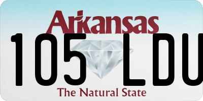 AR license plate 105LDU