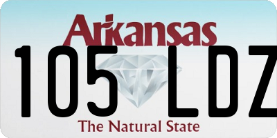 AR license plate 105LDZ