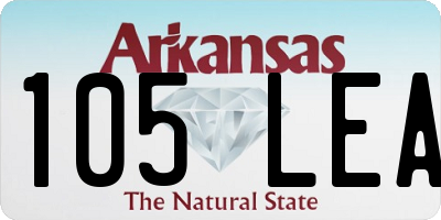AR license plate 105LEA
