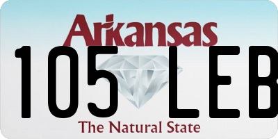 AR license plate 105LEB
