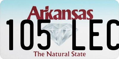 AR license plate 105LEC