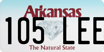 AR license plate 105LEE