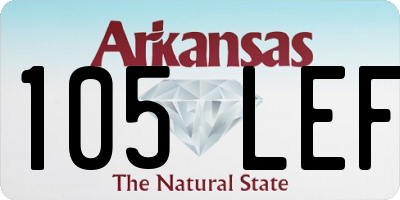 AR license plate 105LEF