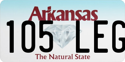 AR license plate 105LEG