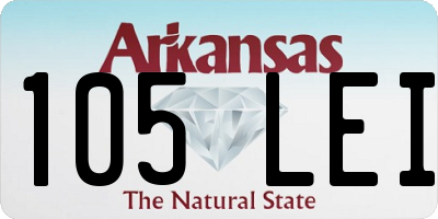 AR license plate 105LEI