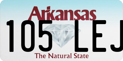 AR license plate 105LEJ