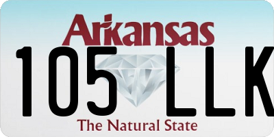 AR license plate 105LLK