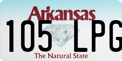 AR license plate 105LPG