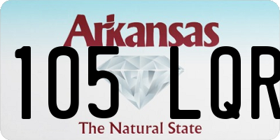AR license plate 105LQR