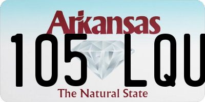 AR license plate 105LQU