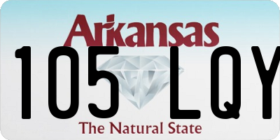AR license plate 105LQY