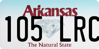 AR license plate 105LRC