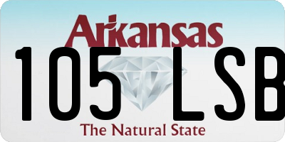 AR license plate 105LSB