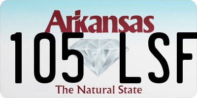 AR license plate 105LSF