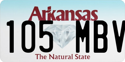 AR license plate 105MBV