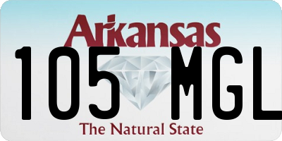 AR license plate 105MGL