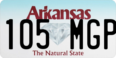 AR license plate 105MGP