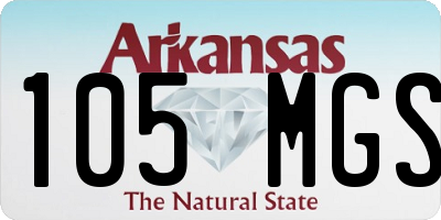 AR license plate 105MGS