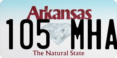 AR license plate 105MHA
