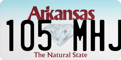 AR license plate 105MHJ