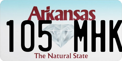 AR license plate 105MHK