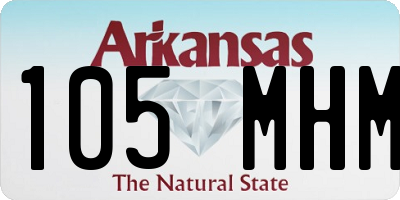 AR license plate 105MHM