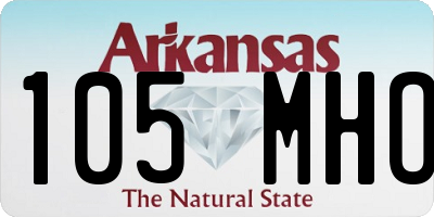 AR license plate 105MHO