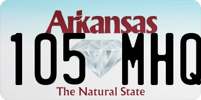 AR license plate 105MHQ