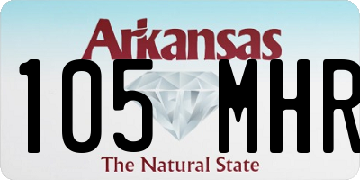 AR license plate 105MHR