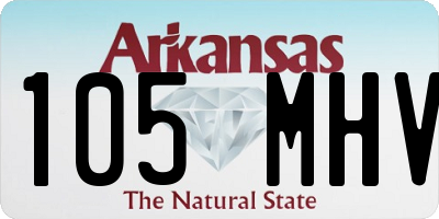 AR license plate 105MHV