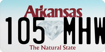 AR license plate 105MHW