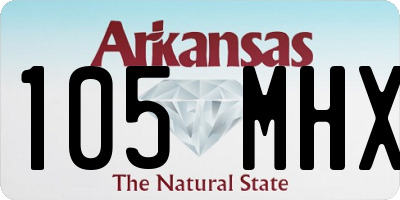 AR license plate 105MHX