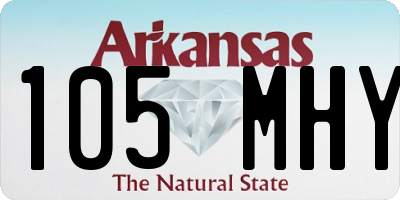 AR license plate 105MHY