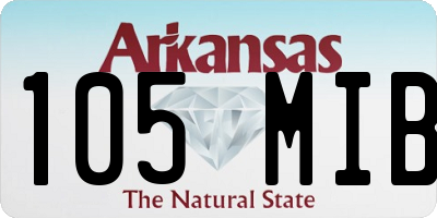 AR license plate 105MIB