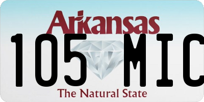 AR license plate 105MIC