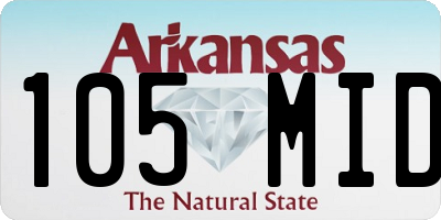 AR license plate 105MID