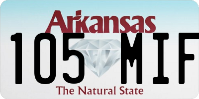 AR license plate 105MIF