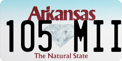 AR license plate 105MII