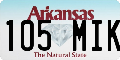 AR license plate 105MIK