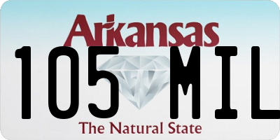 AR license plate 105MIL