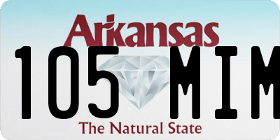 AR license plate 105MIM