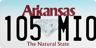 AR license plate 105MIO