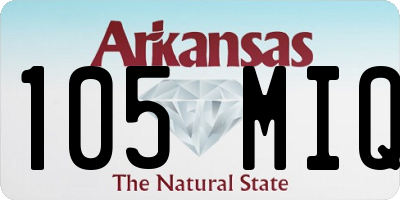 AR license plate 105MIQ