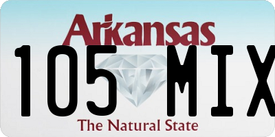 AR license plate 105MIX
