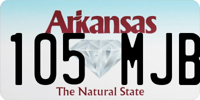 AR license plate 105MJB