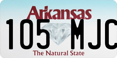 AR license plate 105MJC