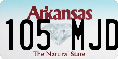 AR license plate 105MJD