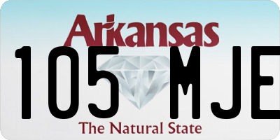AR license plate 105MJE