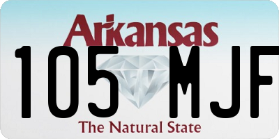 AR license plate 105MJF