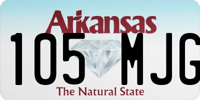 AR license plate 105MJG
